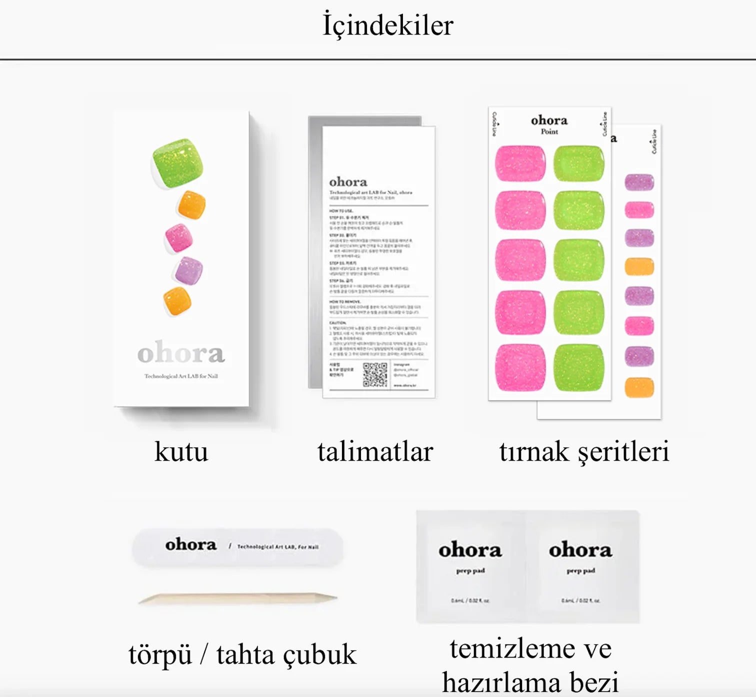 P Ade Jel Tırnak 32 Adet, 2 Kullanım