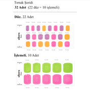 P Ade Jel Tırnak 32 Adet, 2 Kullanım