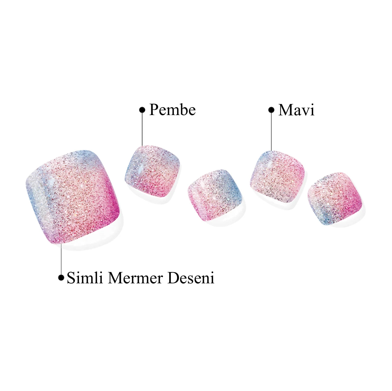 P Neverland Jel Tırnak 32 Adet, 2 Kullanım