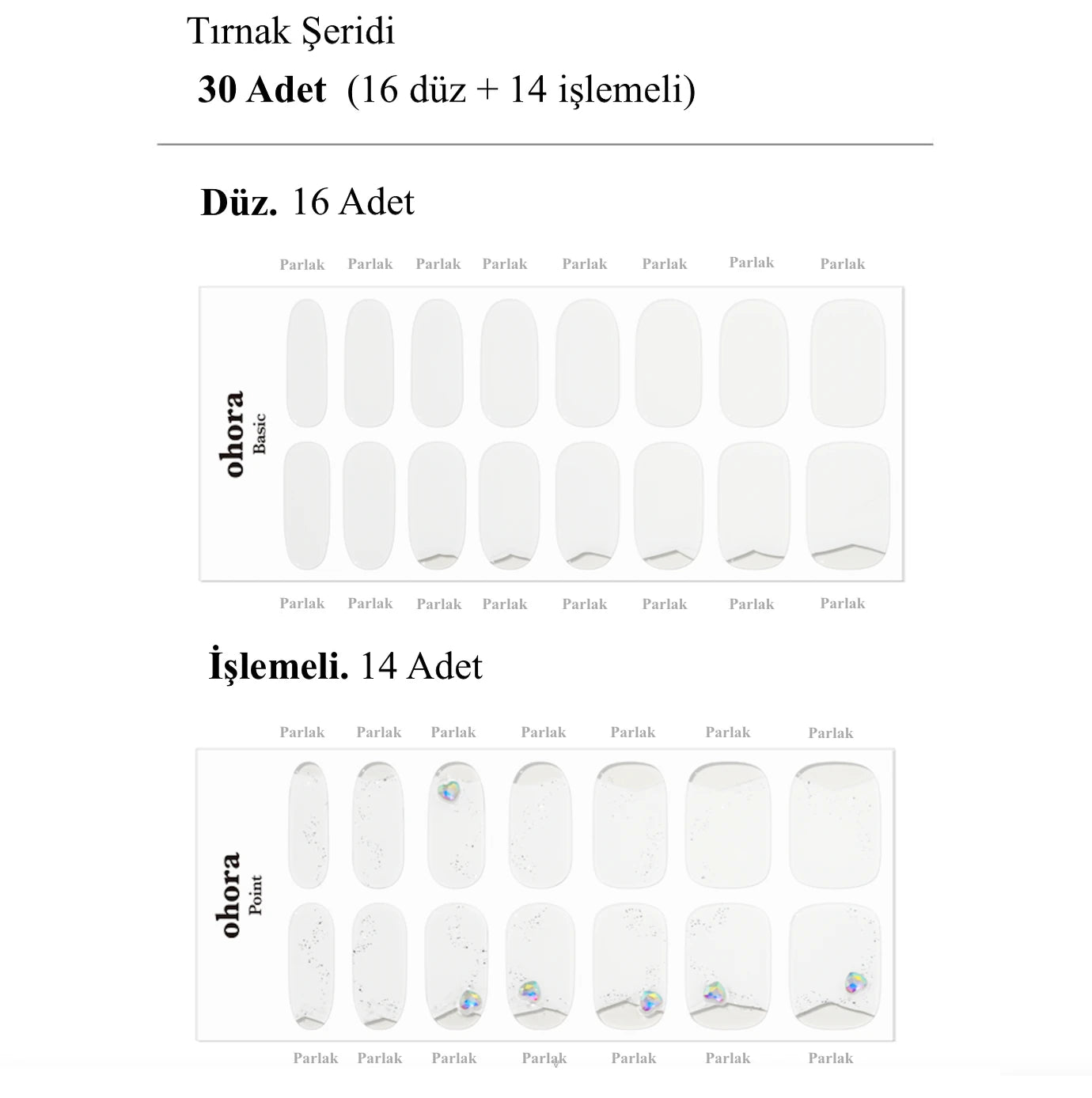 N Mellowly Jel Tırnak 30 Adet, 2 Kullanım