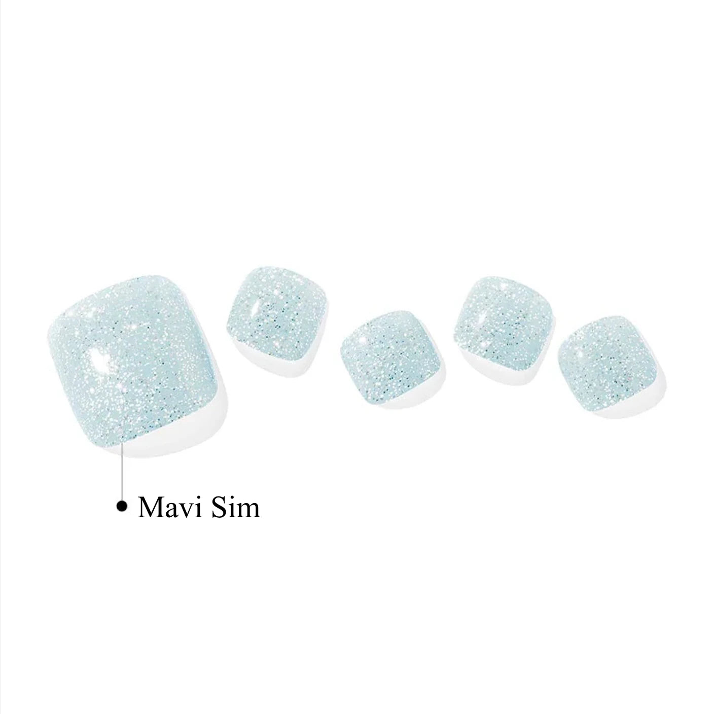 P Soda Blue Jel Tırnak 32 Adet, 2 Kullanım