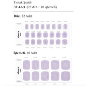 P Blueberry Pop Jel Tırnak 32 Adet, 2 Kullanım