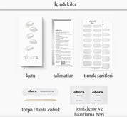 N Silver Chrome Jel Tırnak 30 Adet, 2 Kullanım