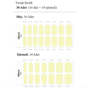 N Lemon Sugar Jel Tırnak 30 Adet, 2 Kullanım