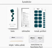 P Peacock Blue Jel Tırnak 32 Adet, 2 Kullanım