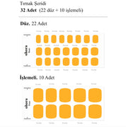 P Mango Jel Tırnak 32 Adet, 2 Kullanım