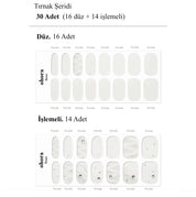 N Ballet Blanc Jel Tırnak 30 Adet, 2 Kullanım