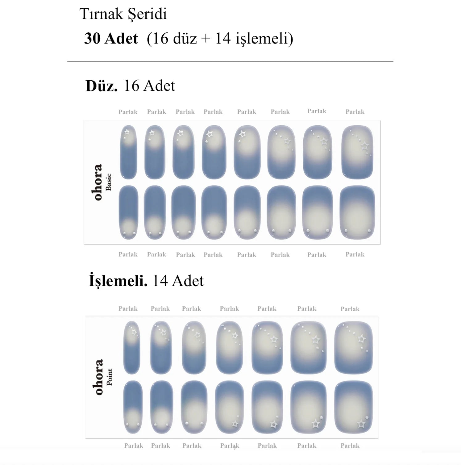 N Vintage Star Jel Tırnak 30 Adet, 2 Kullanım