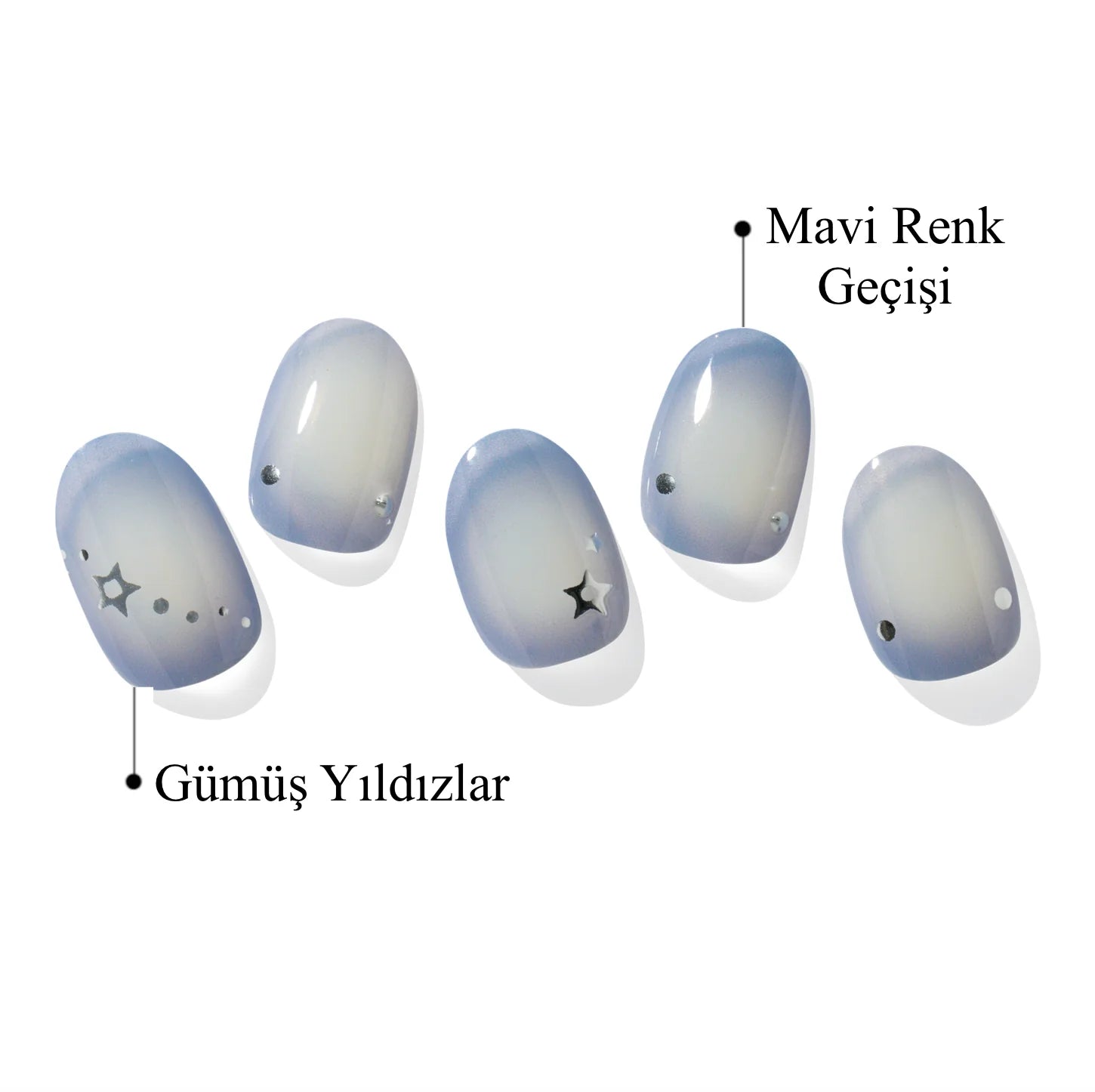 N Vintage Star Jel Tırnak 30 Adet, 2 Kullanım