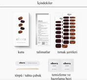 N Pumpkin Swirl Jel Tırnak 30 Adet, 2 Kullanım