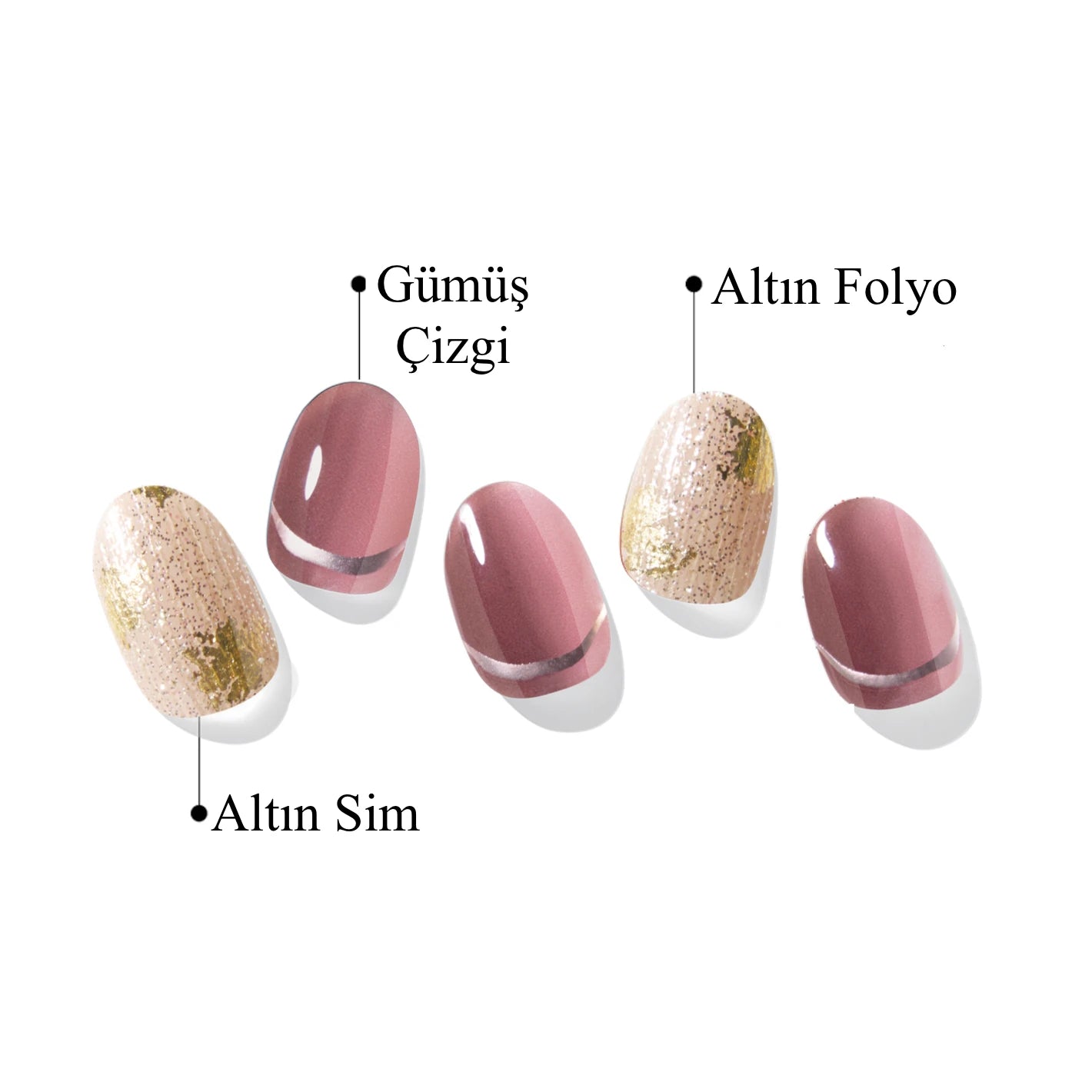 N Shine Vino Jel Tırnak 30 Adet, 2 Kullanım