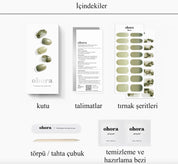 N Glimmering Leaf Jel Tırnak 30 Adet, 2 Kullanım