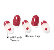 N Cupid's Heart Jel Tırnak 30 Adet, 2 Kullanım