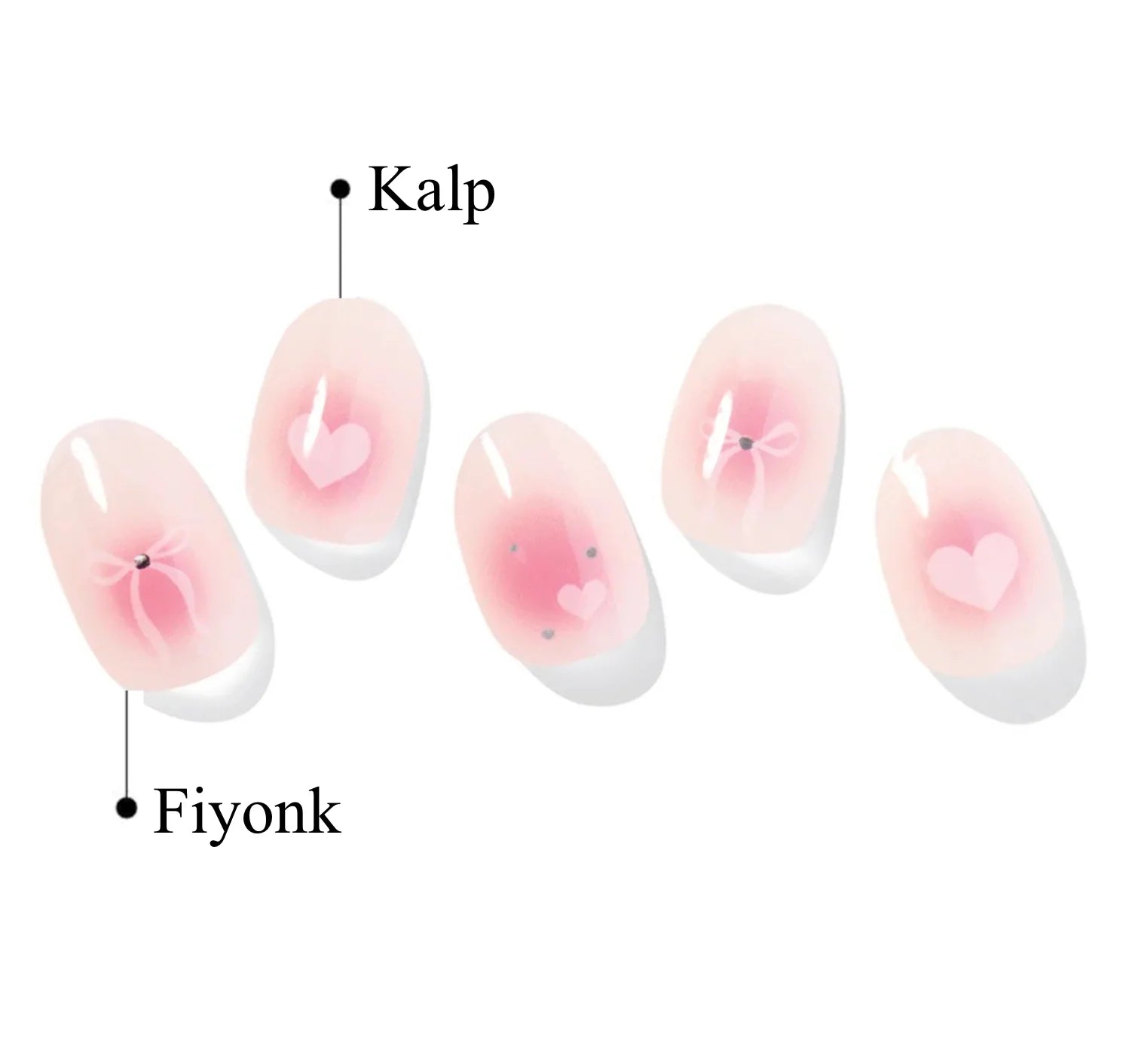 N Sweet Blush Jel Tırnak 30 Adet, 2 Kullanım