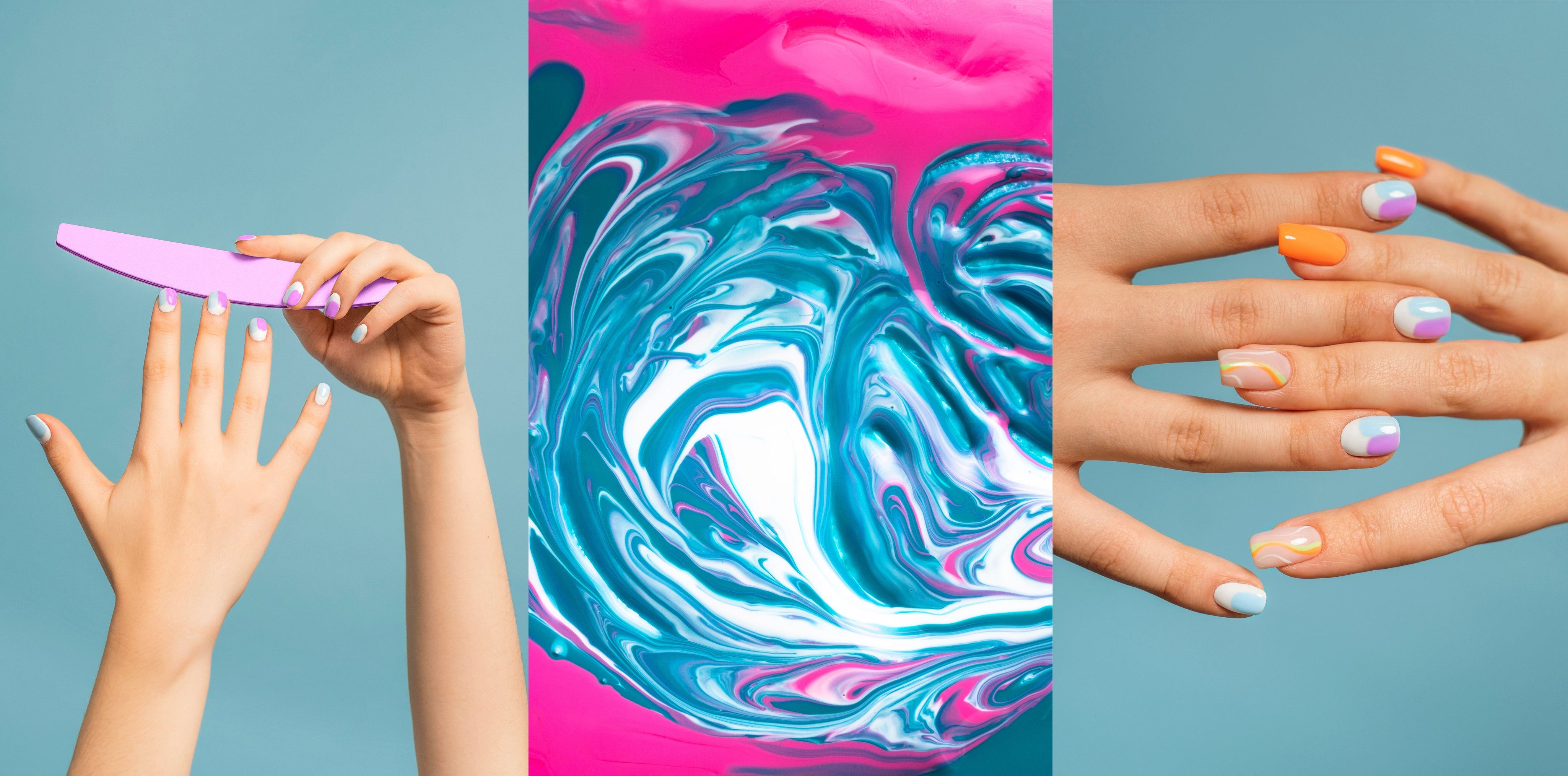 kolay nail art