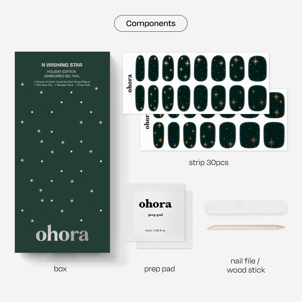 Ohora Infinite Glow Yeni Yıla Özel Jel Tırnak Seti - 3 Kutu Jel Tırnak & UV Lamba