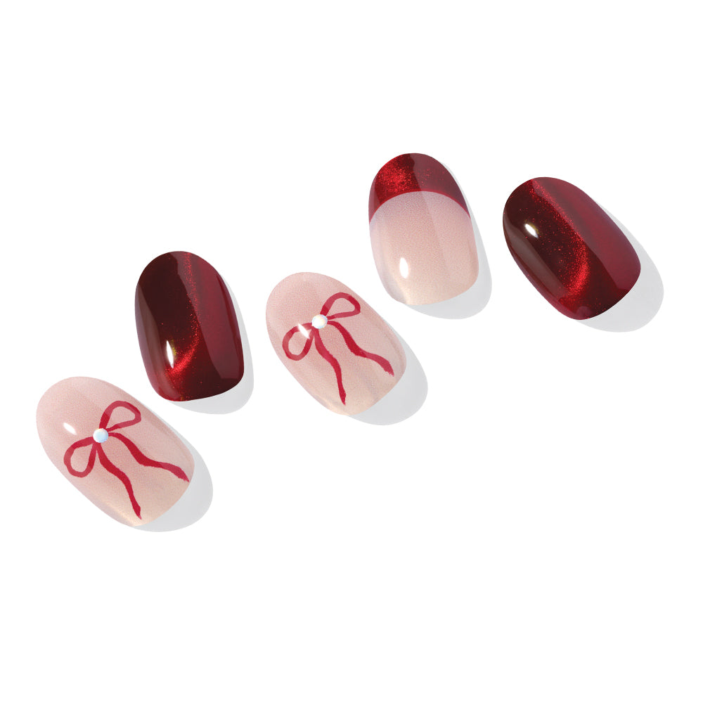 N Crimson Bow Jel Tırnak 30 Adet, 2 Kullanım