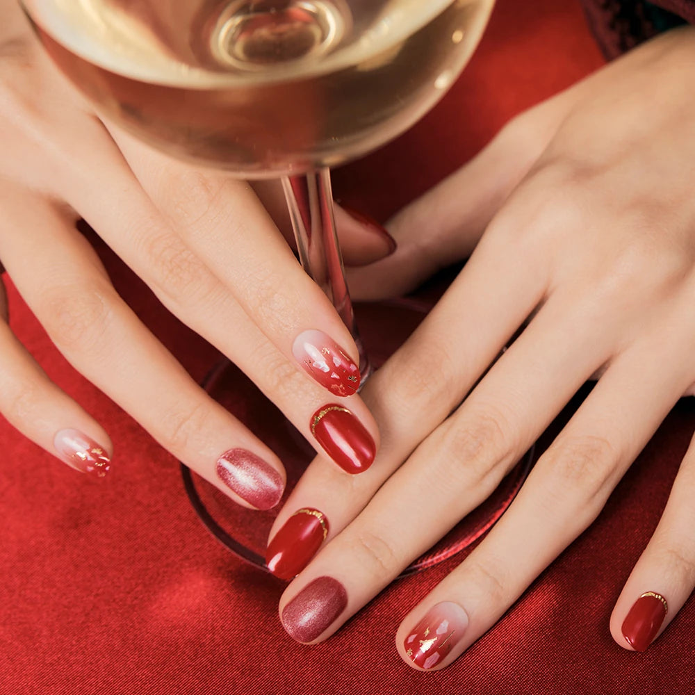 N Scarlet Glam Jel Tırnak 30 Adet, 2 Kullanım
