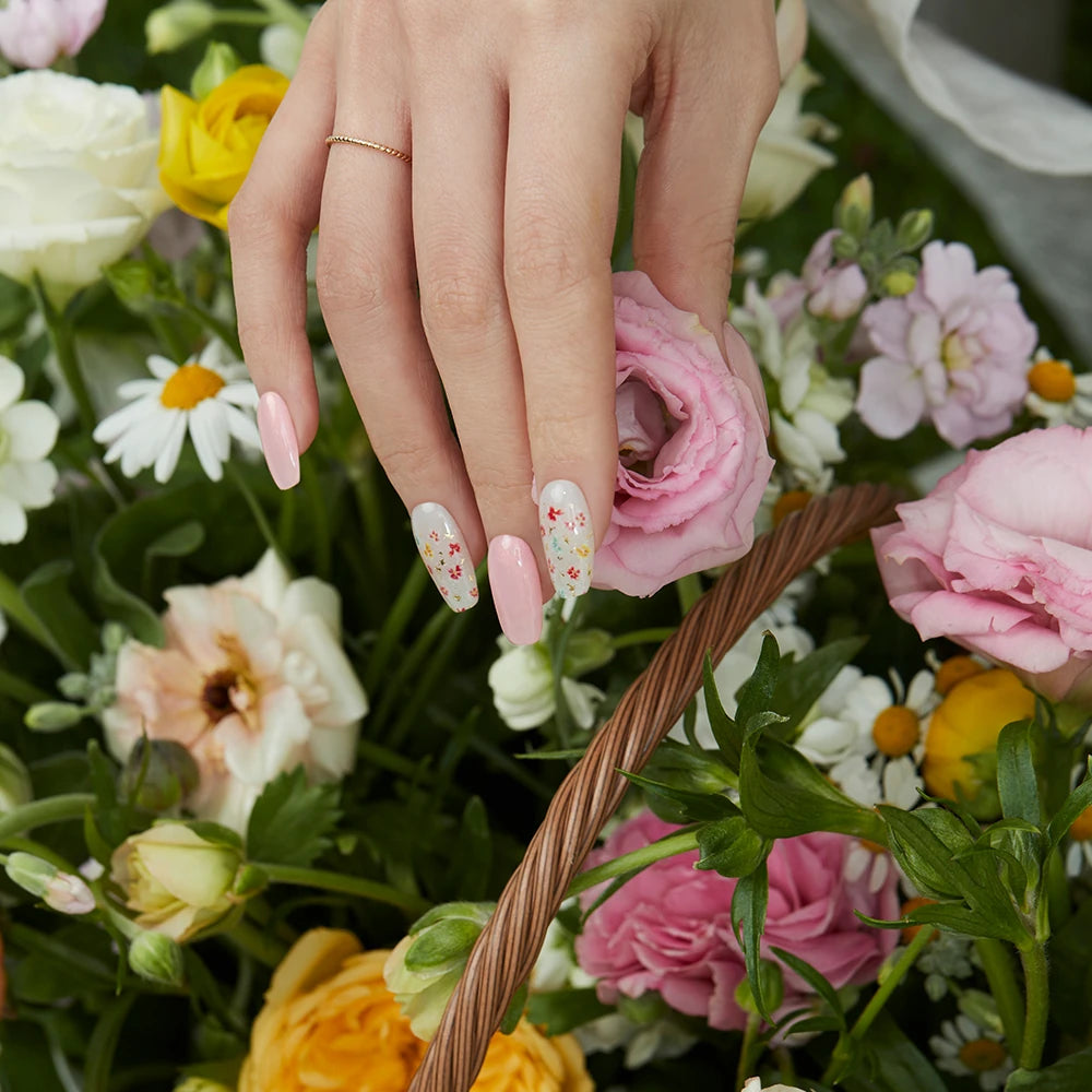 N Flower Champagne Jel Tırnak 30 Adet, 2 Kullanım