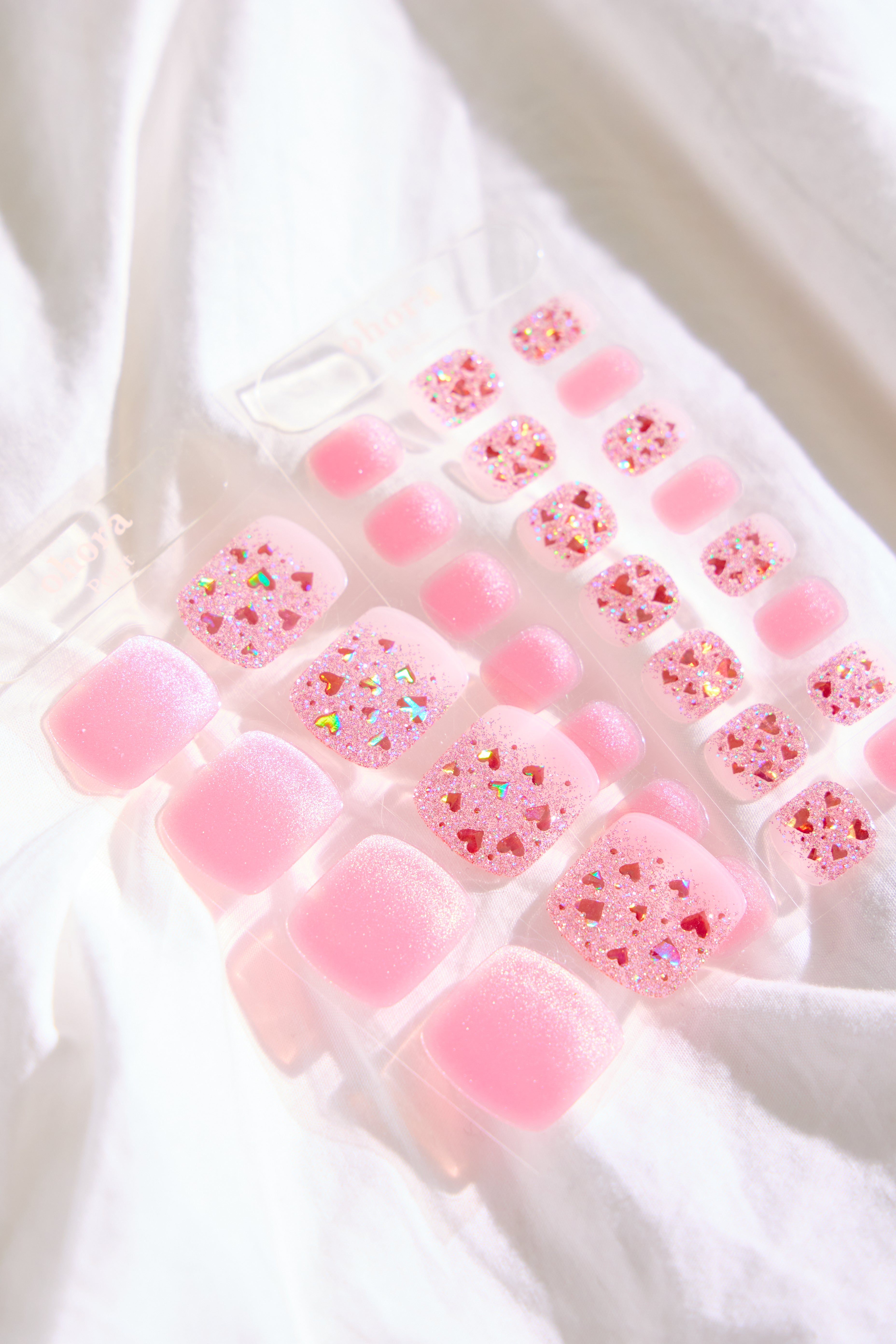 P Heart Glimmer Jel Tırnak 30 Adet, 2 Kullanım