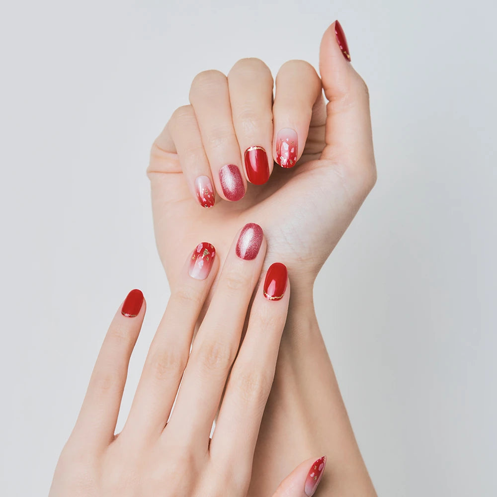 N Scarlet Glam Jel Tırnak 30 Adet, 2 Kullanım