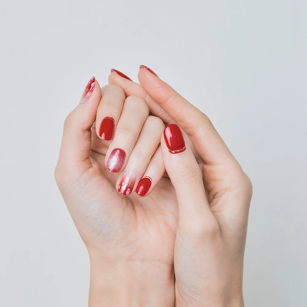 N Scarlet Glam Jel Tırnak 30 Adet, 2 Kullanım