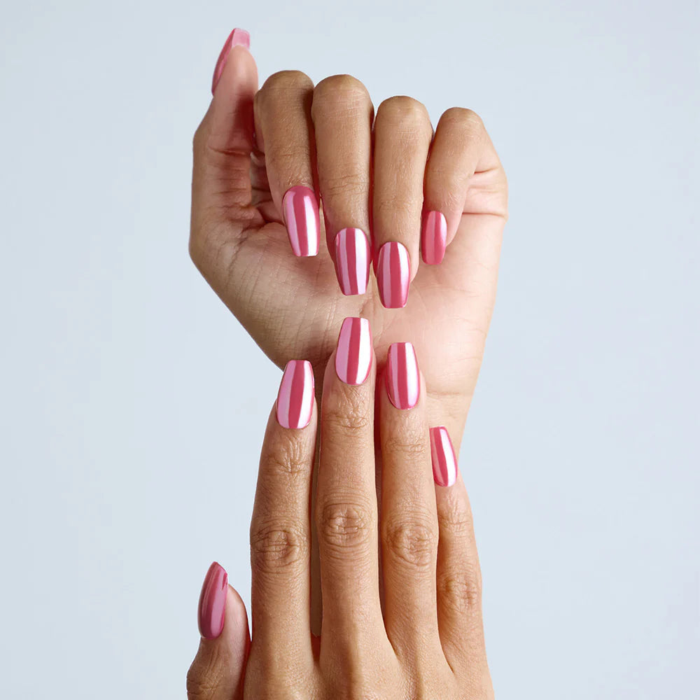 N Pink Chrome Jel Tırnak 30 Adet, 2 Kullanım