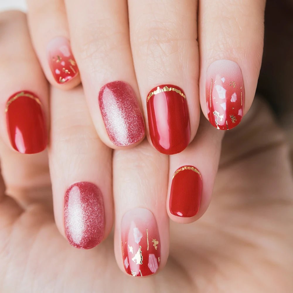 N Scarlet Glam Jel Tırnak 30 Adet, 2 Kullanım