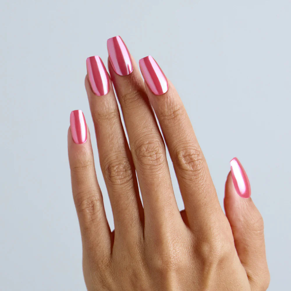 N Pink Chrome Jel Tırnak 30 Adet, 2 Kullanım
