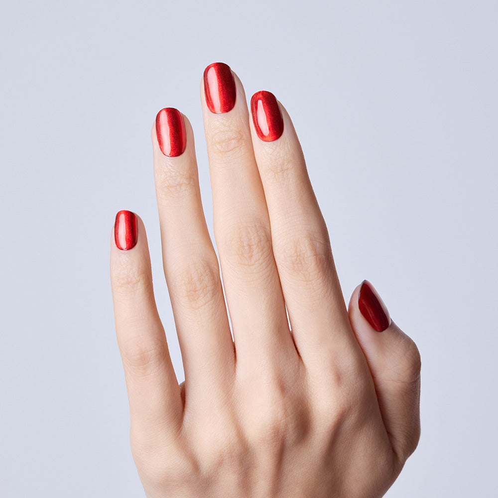 N Red Chrome Jel Tırnak 30 Adet, 2 Kullanım