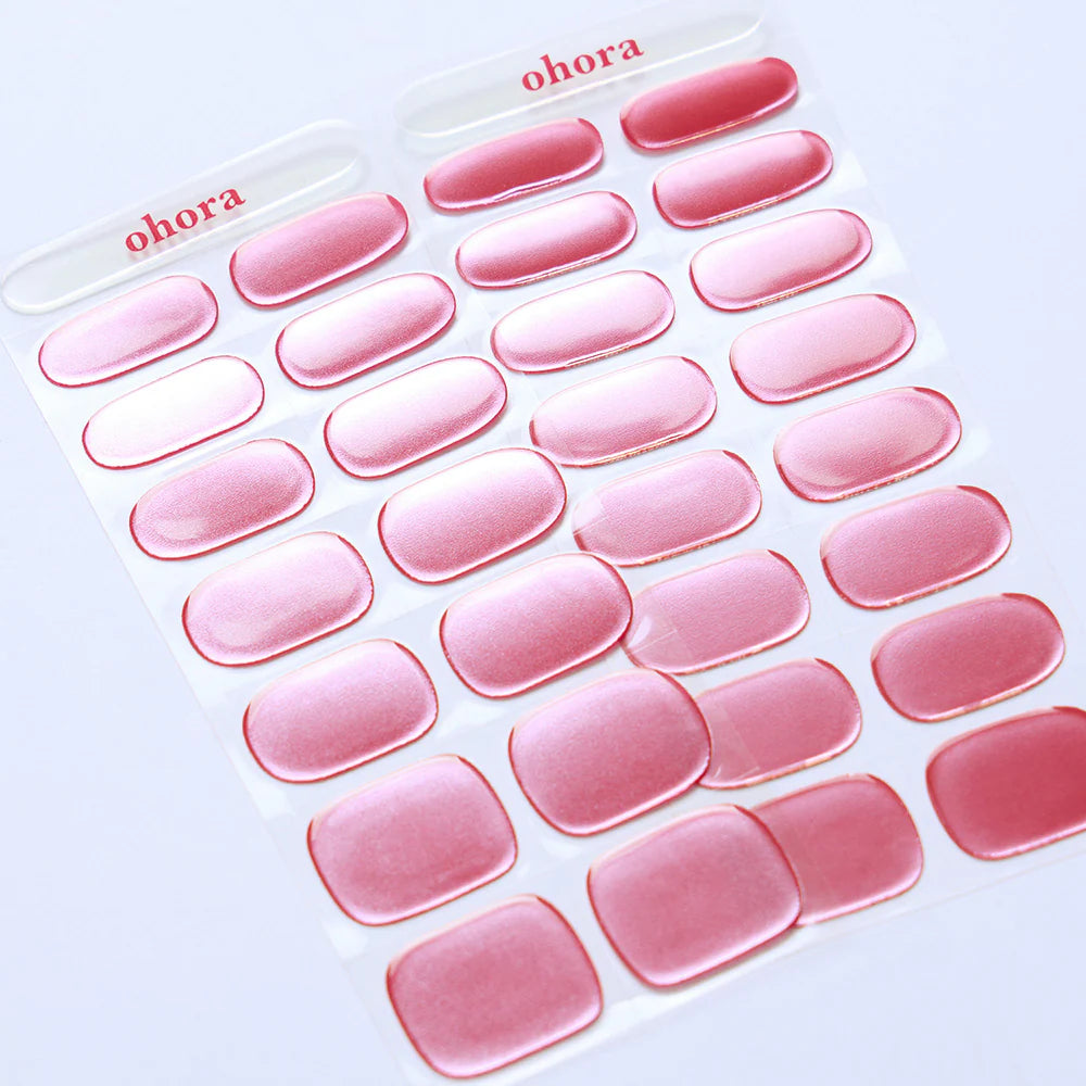 N Pink Chrome Jel Tırnak 30 Adet, 2 Kullanım