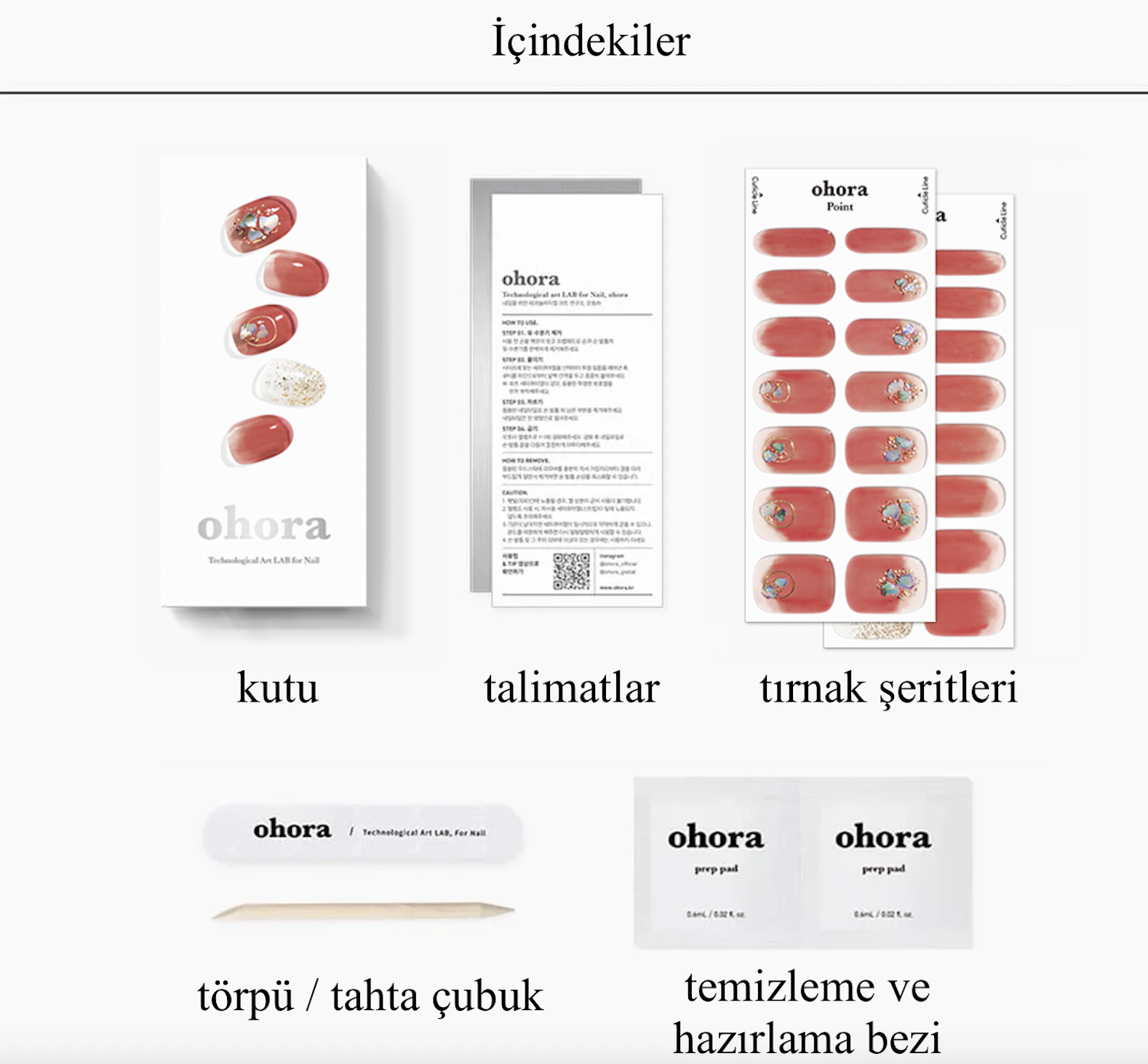 N Hatsu Koi Jel Tırnak 30 Adet, 2 Kullanım