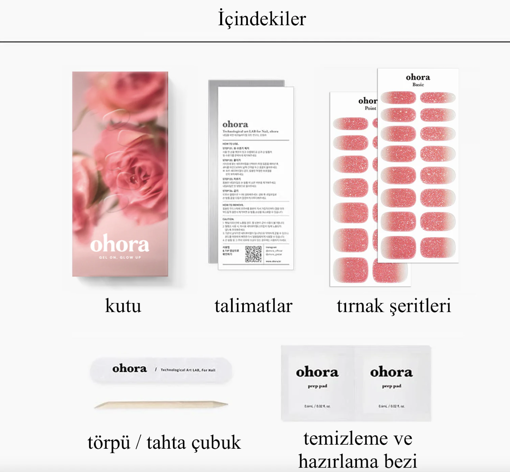 N Rose Shower Jel Tırnak 30 Adet, 2 Kullanım