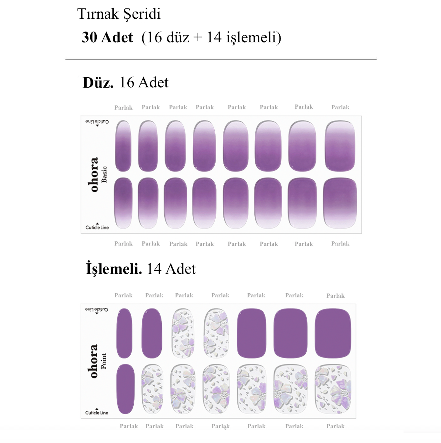 N Peri Jel Tırnak 30 Adet, 2 Kullanım