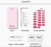 N Pink Chrome Jel Tırnak 30 Adet, 2 Kullanım