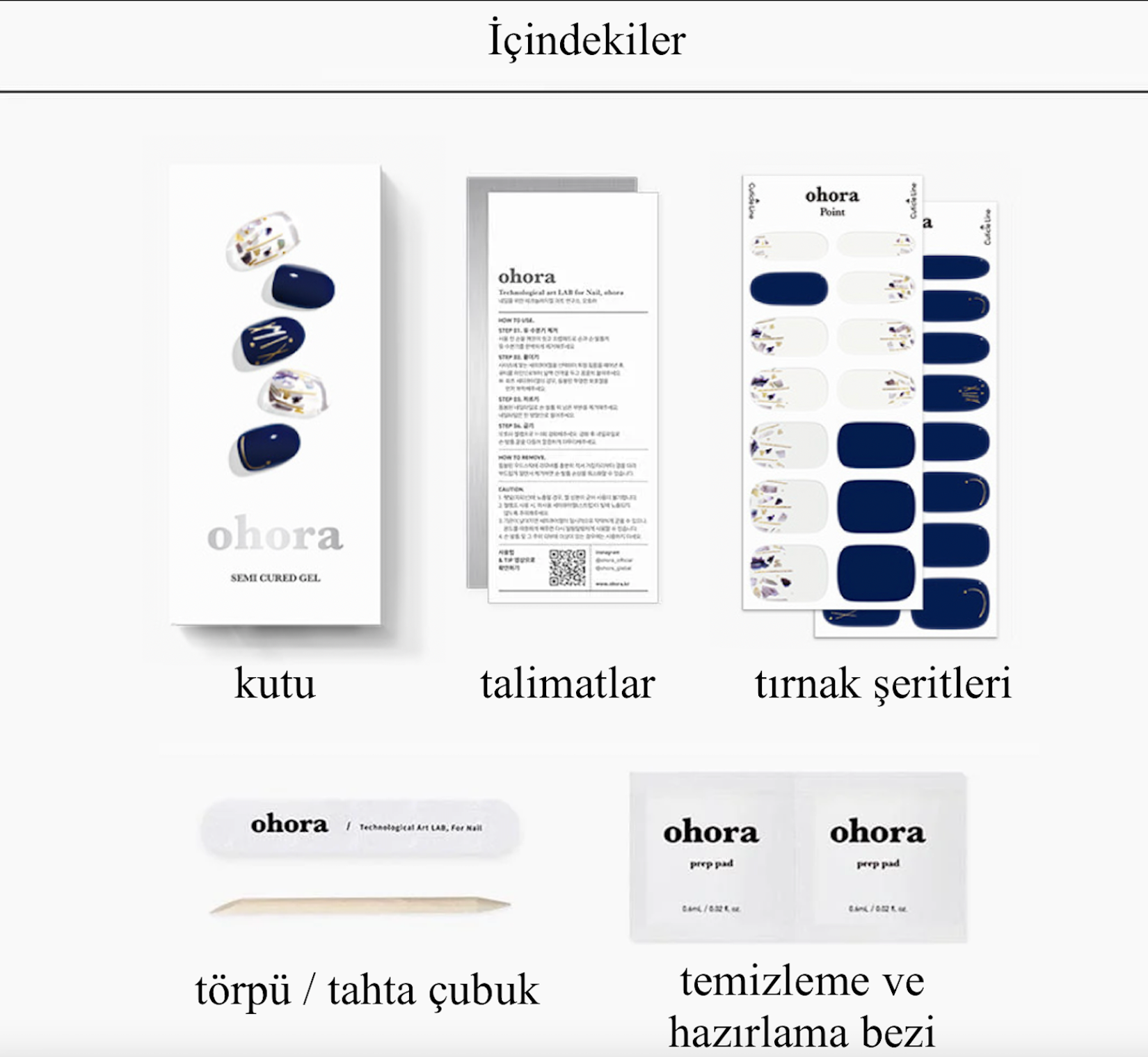 N Midnight Jel Tırnak 30 Adet, 2 Kullanım
