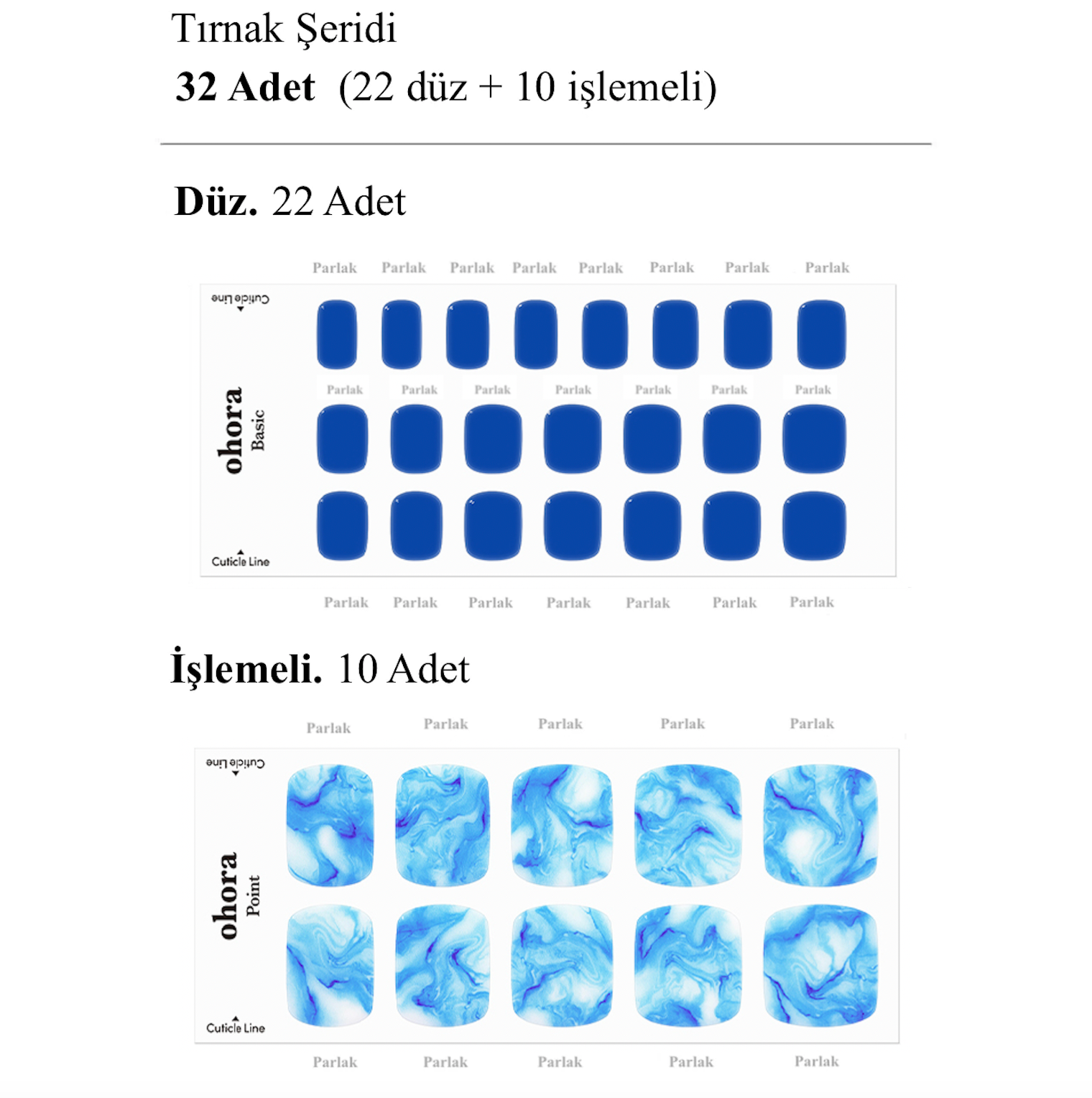 P Mer Jel Tırnak 30 Adet, 2 Kullanım