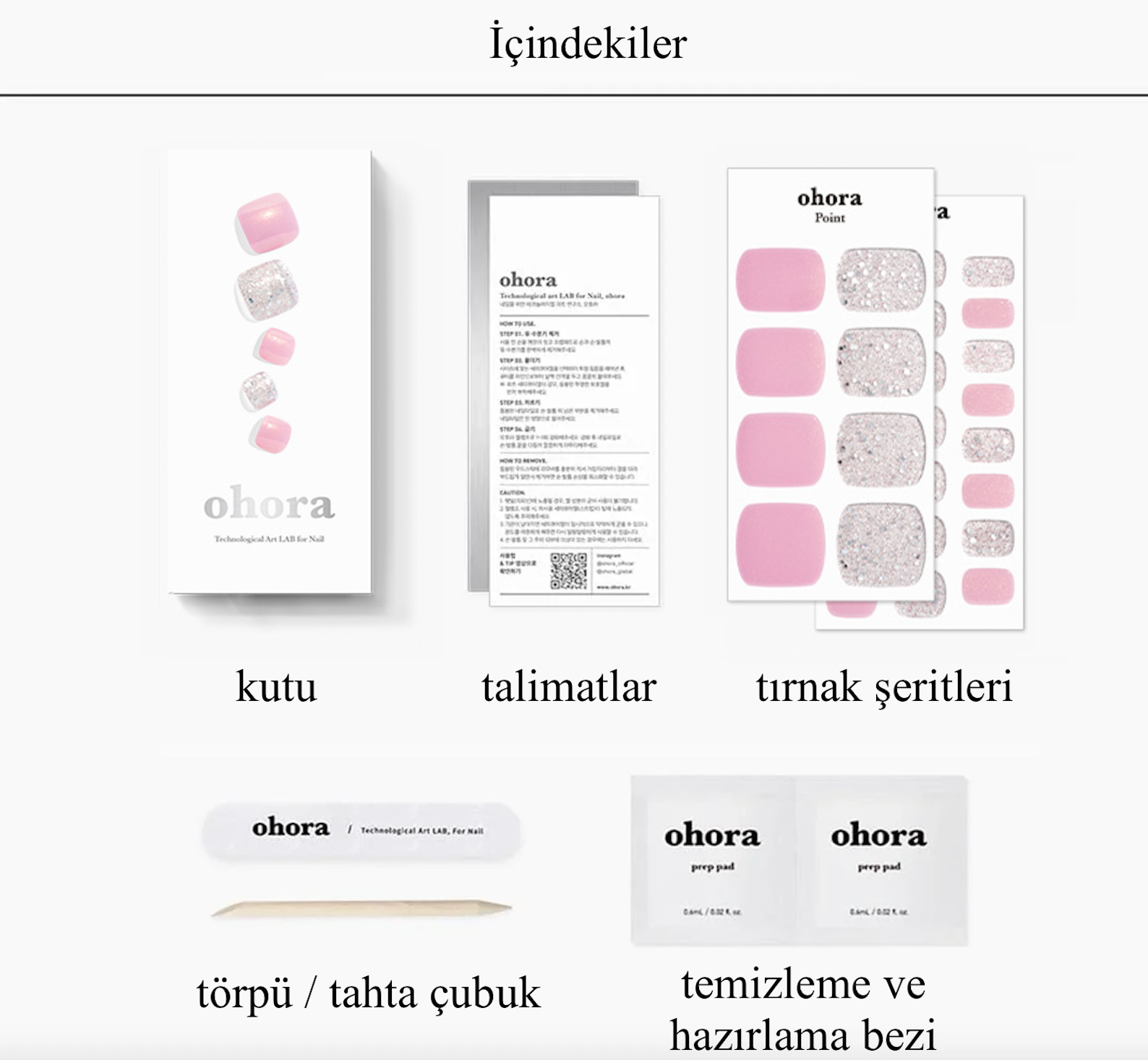 P Love Sparkle Jel Tırnak 30 Adet, 2 Kullanım