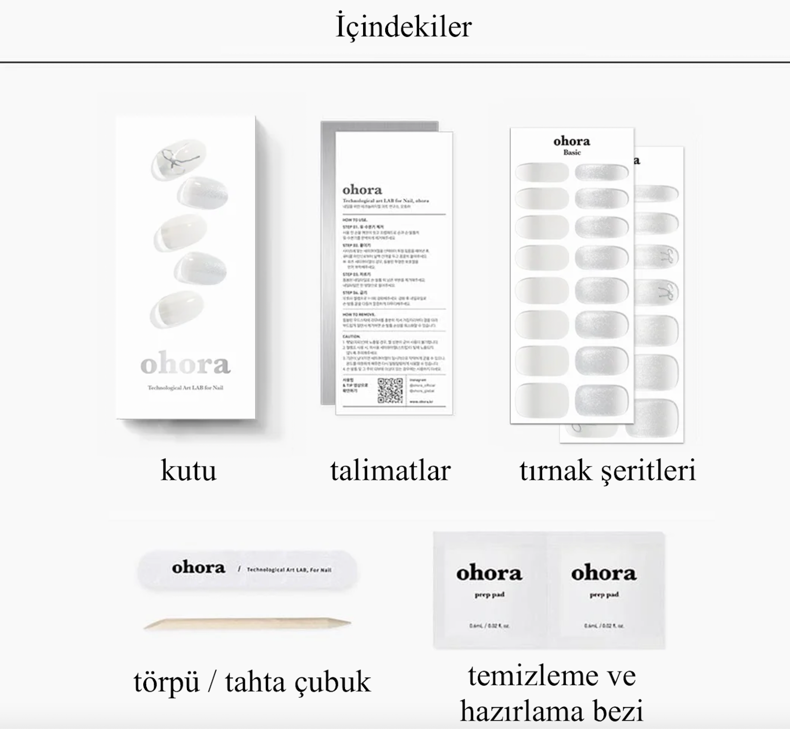 ohora jel tırnak seti