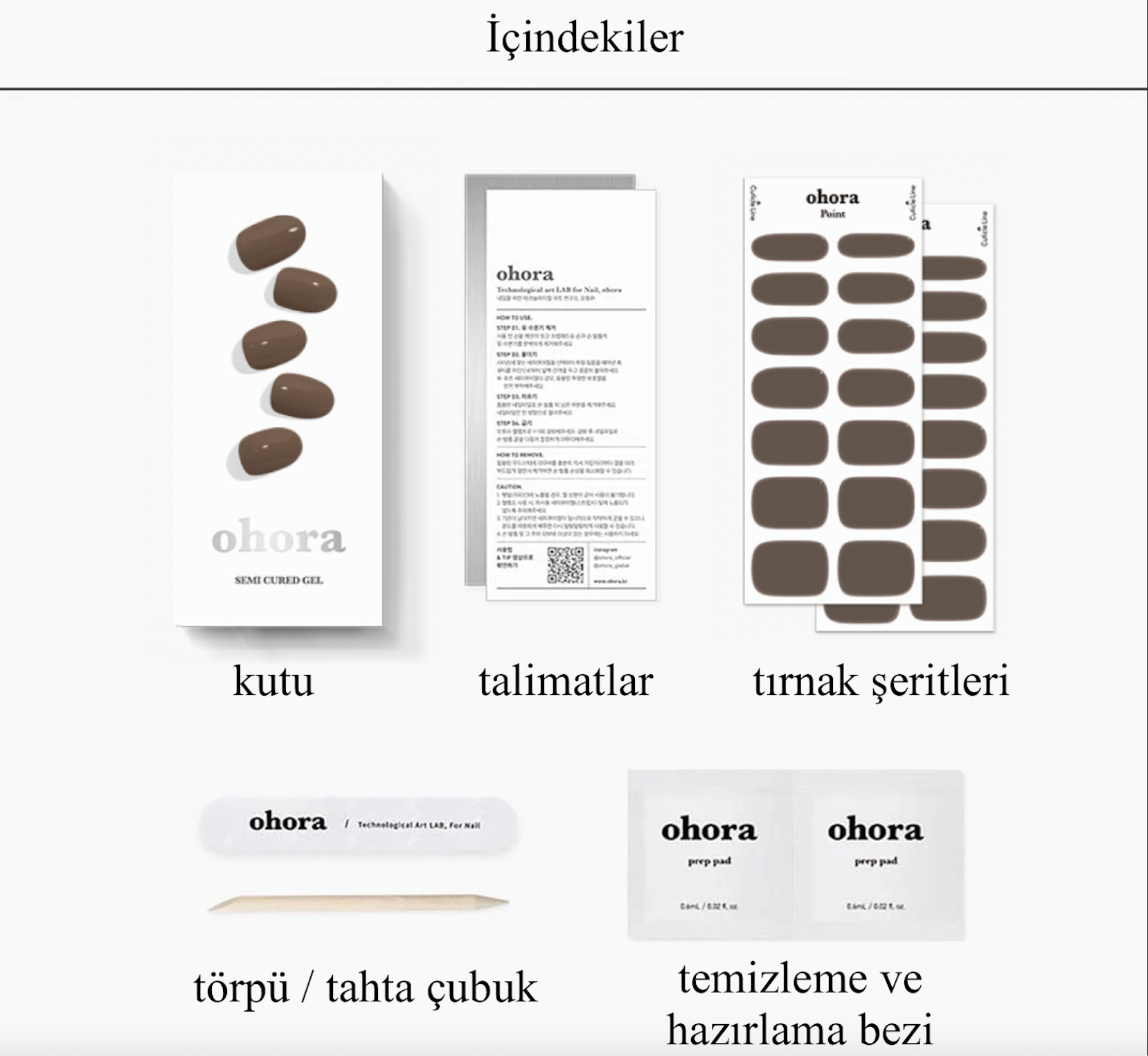 N Maroon Jel Tırnak 30 Adet, 2 Kullanım