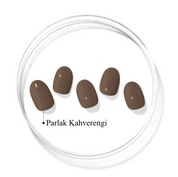 N Maroon Jel Tırnak 30 Adet, 2 Kullanım