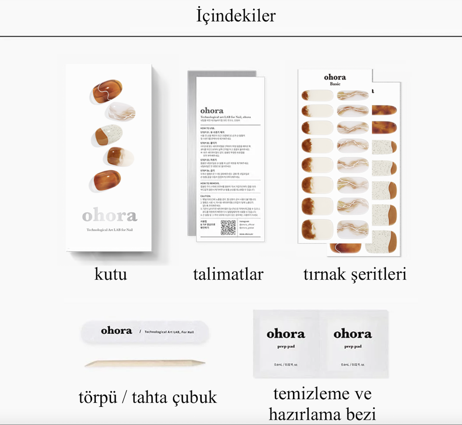 ohora jel tırnak seti