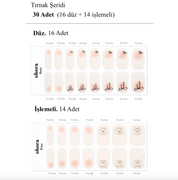N Bear Up sevimli ayı desenli jel tırnak seti