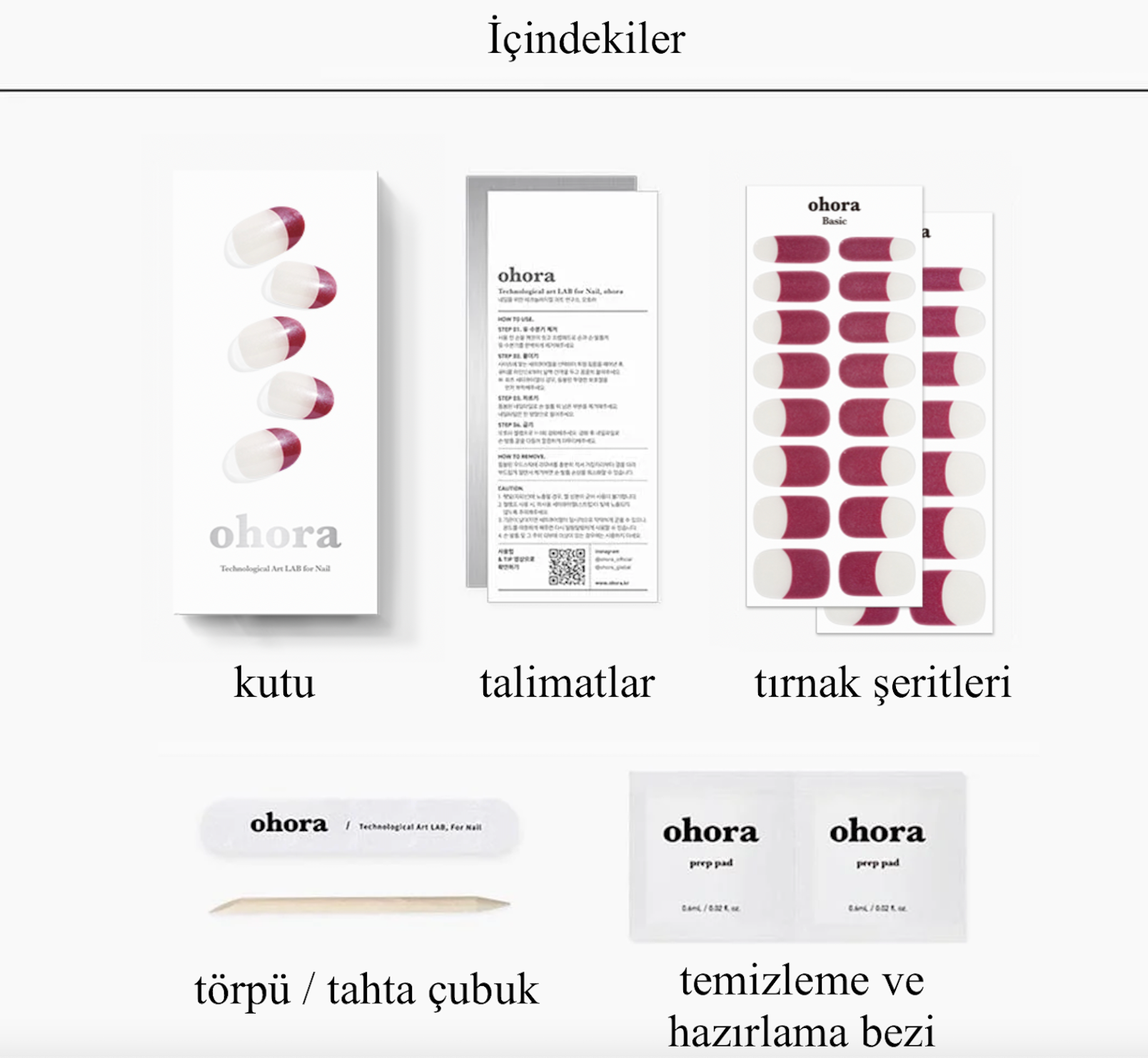 ohora jel tırnak seti