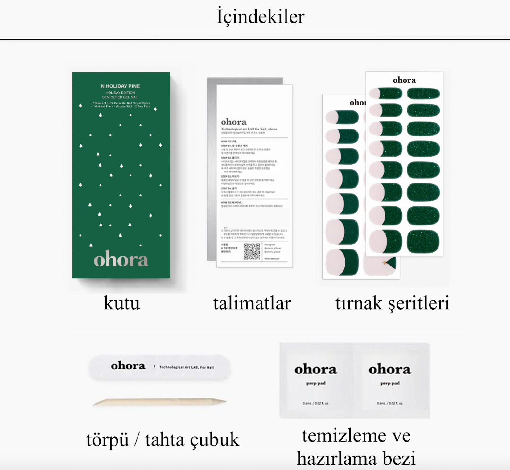 ohora jel tırnak seti