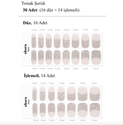 N Starlight French Jel Tırnak 30 Adet, 2 Kullanım