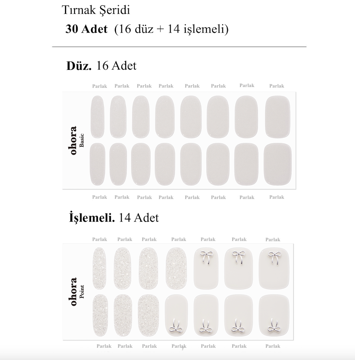 N Eternal Shine Jel Tırnak 30 Adet, 2 Kullanım