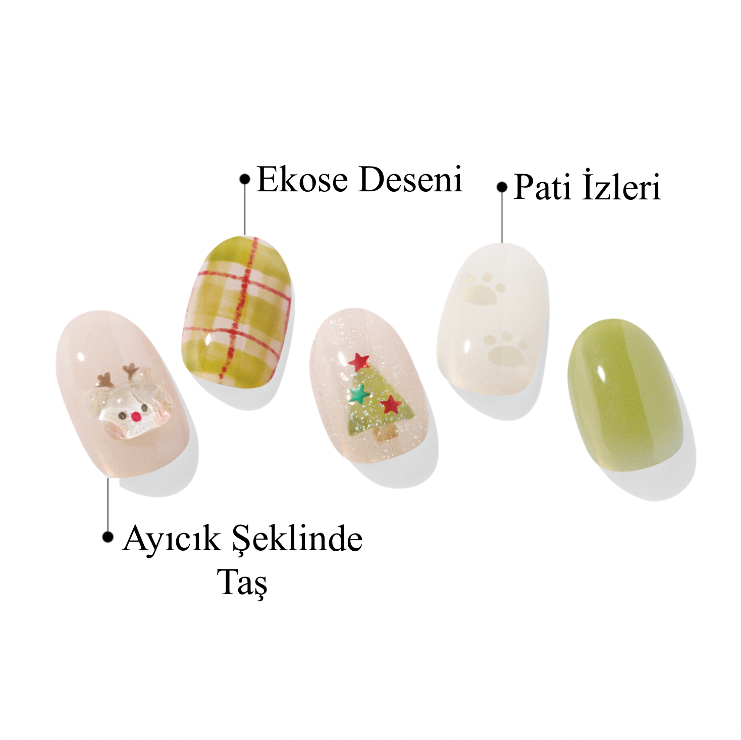 N Beary Merry Jel Tırnak 30 Adet, 2 Kullanım