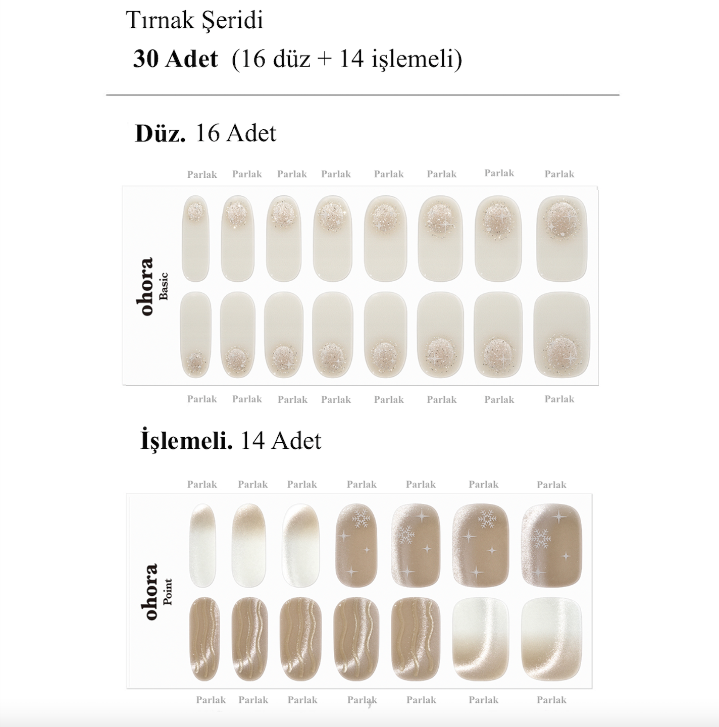 N Snow Spell Jel Tırnak 30 Adet, 2 Kullanım