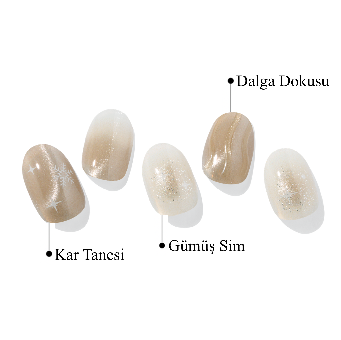 N Snow Spell Jel Tırnak 30 Adet, 2 Kullanım